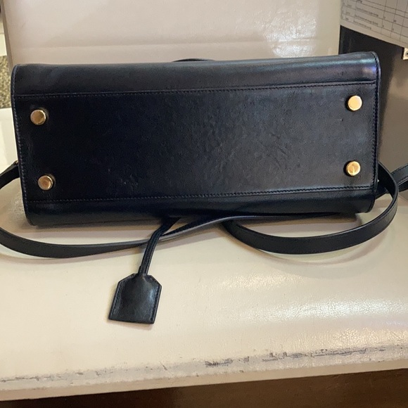 SAINT LAURENT CABAS CHYC YSL LEATHER SATCHEL - Picture 12 of 12